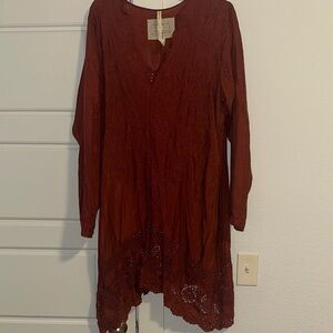 Johnny Was Vintage Rust Dress